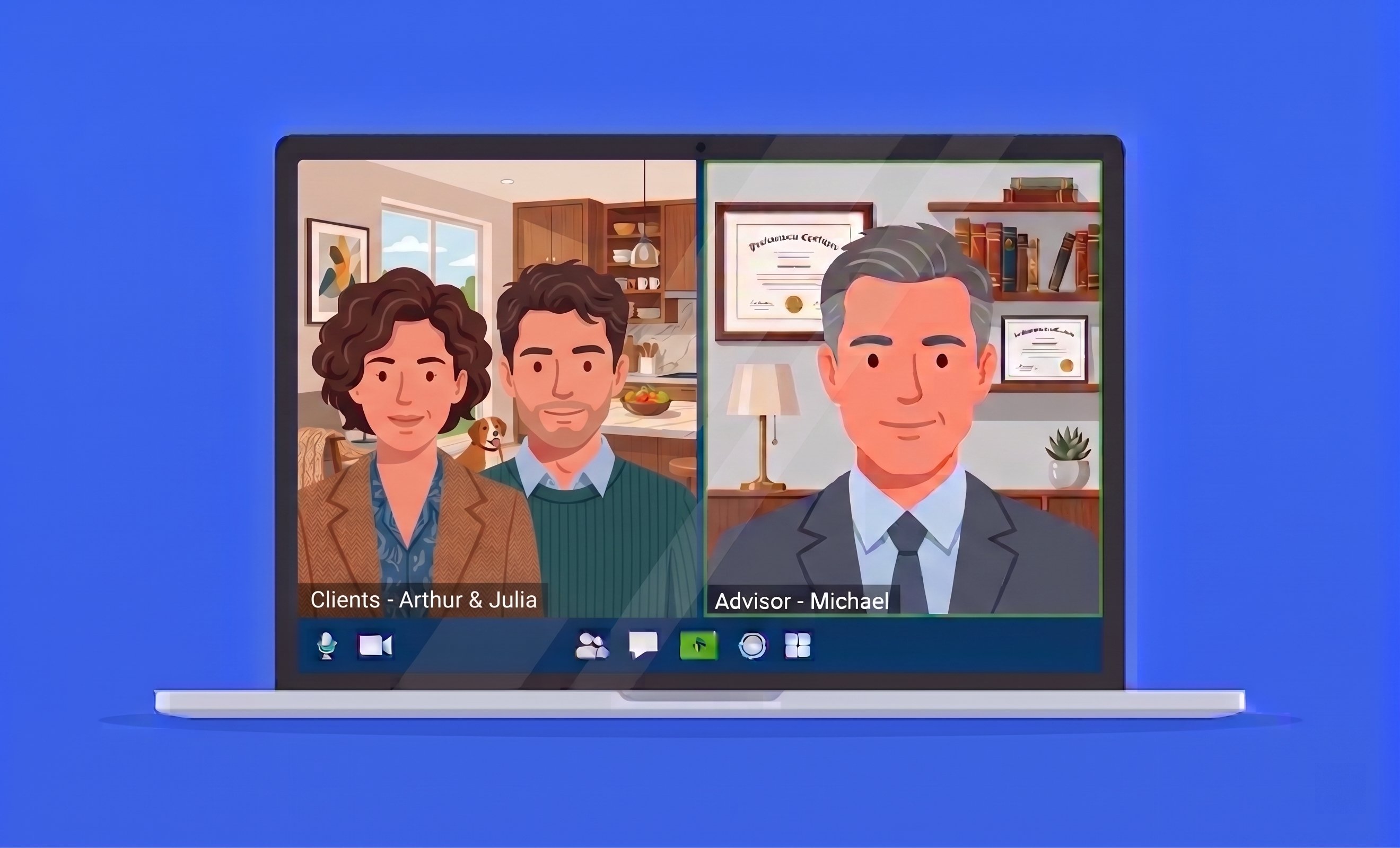 The virtual wealth office model: high-touch advisory delivered via secure video meetings